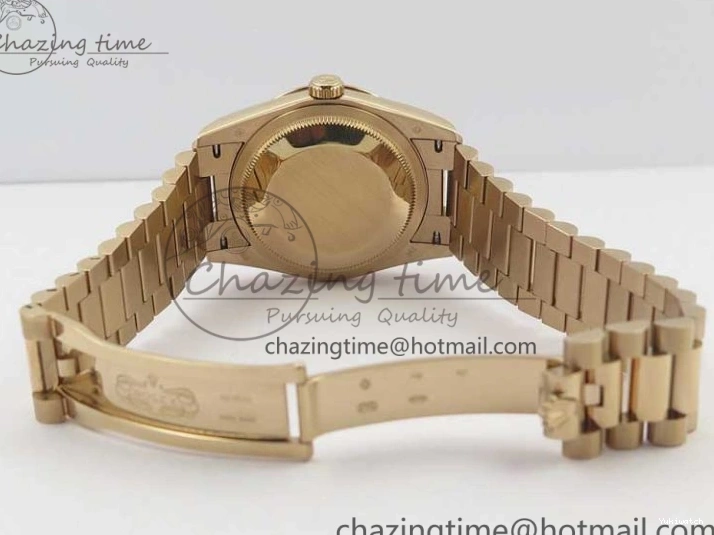 Maker Day-Date 128239 RG Black on Crystral Edition Bracelet RG Best Dial Markers 36 Bp President 1221